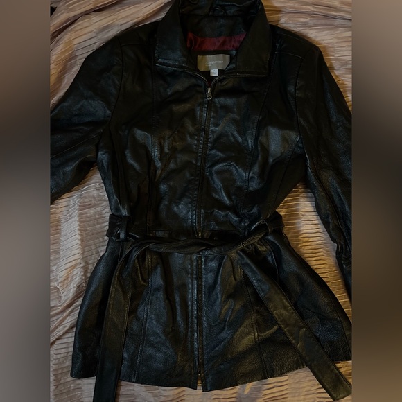 CROFT & BARROW leather women’s jacket - Picture 2 of 7